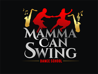 Mamma Can Swing-Dance School logo design by coco