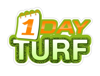 1 DAY TURF logo design by fawadyk