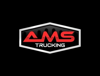 AMS TRUCKING logo design by MRANTASI