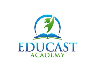 Educast Academy logo design by pixalrahul