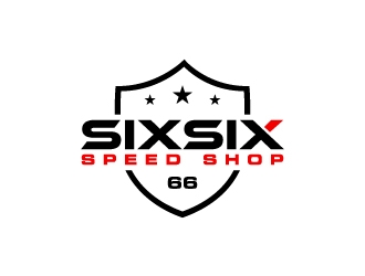 Six Six Speed Shop logo design by labo