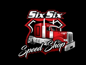Six Six Speed Shop logo design by Suvendu