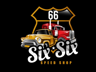 Six Six Speed Shop logo design by Suvendu