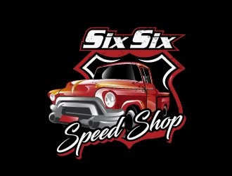Six Six Speed Shop logo design by Suvendu