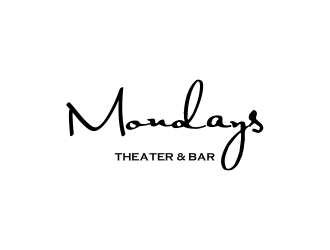 Mondays Theater & Bar logo design by cintoko