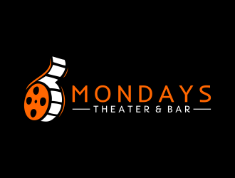 Mondays Theater & Bar logo design by ubai popi