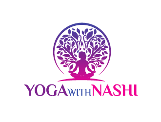 Yoga with Nashi logo design by THOR_