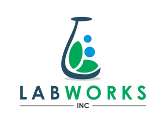 Lab Works Inc. logo design by Lut5