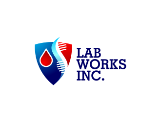 Lab Works Inc. logo design by ekitessar