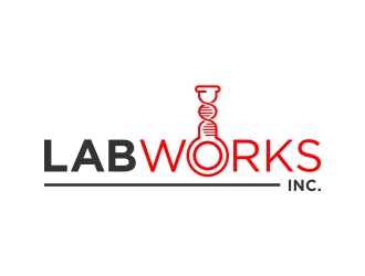 Lab Works Inc. logo design by yogilegi