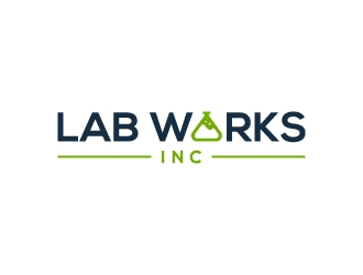 Lab Works Inc. logo design by Janee