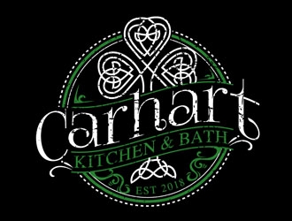 Carhart Kitchen & Bath logo design by DreamLogoDesign