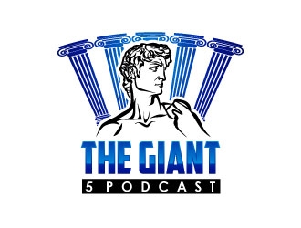 The Giant 5 Podcast logo design by uttam