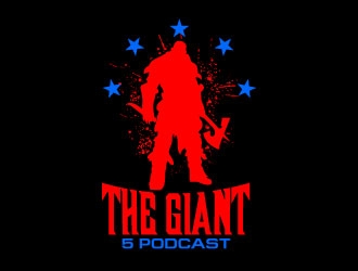 The Giant 5 Podcast logo design by uttam