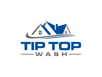 Tip Top Wash logo design by RIANW