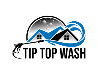 Tip Top Wash logo design by cintoko