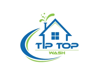 Tip Top Wash logo design by wongndeso