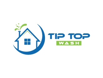 Tip Top Wash logo design by wongndeso