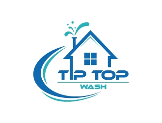 Tip Top Wash logo design by wongndeso