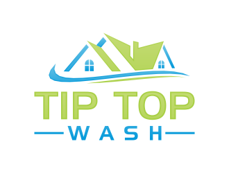Tip Top Wash logo design by RIANW