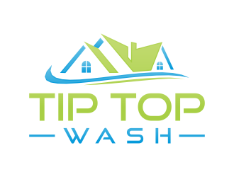 Tip Top Wash logo design by RIANW