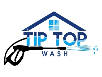 Tip Top Wash logo design by ElonStark