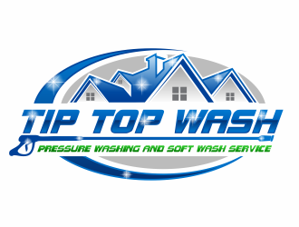 Tip Top Wash logo design by jm77788