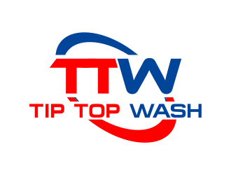 Tip Top Wash logo design by MUNAROH