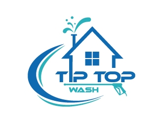 Tip Top Wash logo design by wongndeso