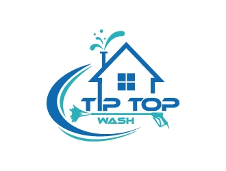 Tip Top Wash logo design by wongndeso