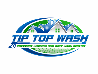 Tip Top Wash logo design by jm77788