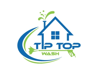 Tip Top Wash logo design by wongndeso