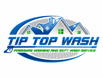 Tip Top Wash logo design by jm77788