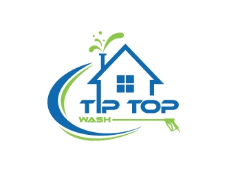 Tip Top Wash logo design by wongndeso