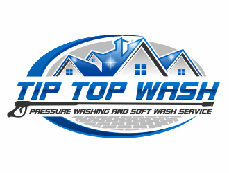 Tip Top Wash logo design by jm77788