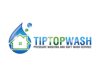 Tip Top Wash logo design by mhala
