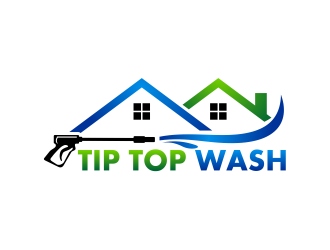 Tip Top Wash logo design by cintoko