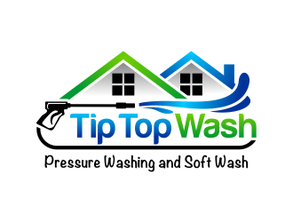 Tip Top Wash logo design by cintoko