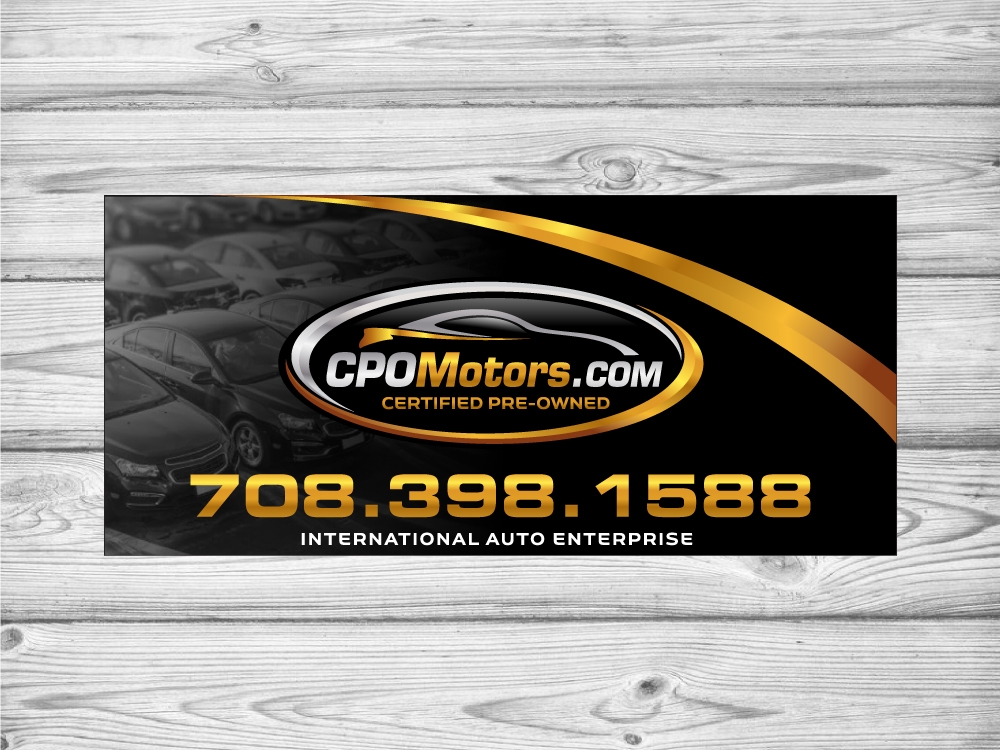 CPO Motors logo zip logo design by jaize