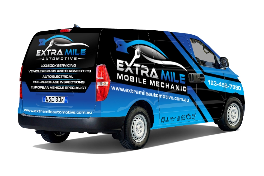 Extra Mile Automotive logo design by scriotx