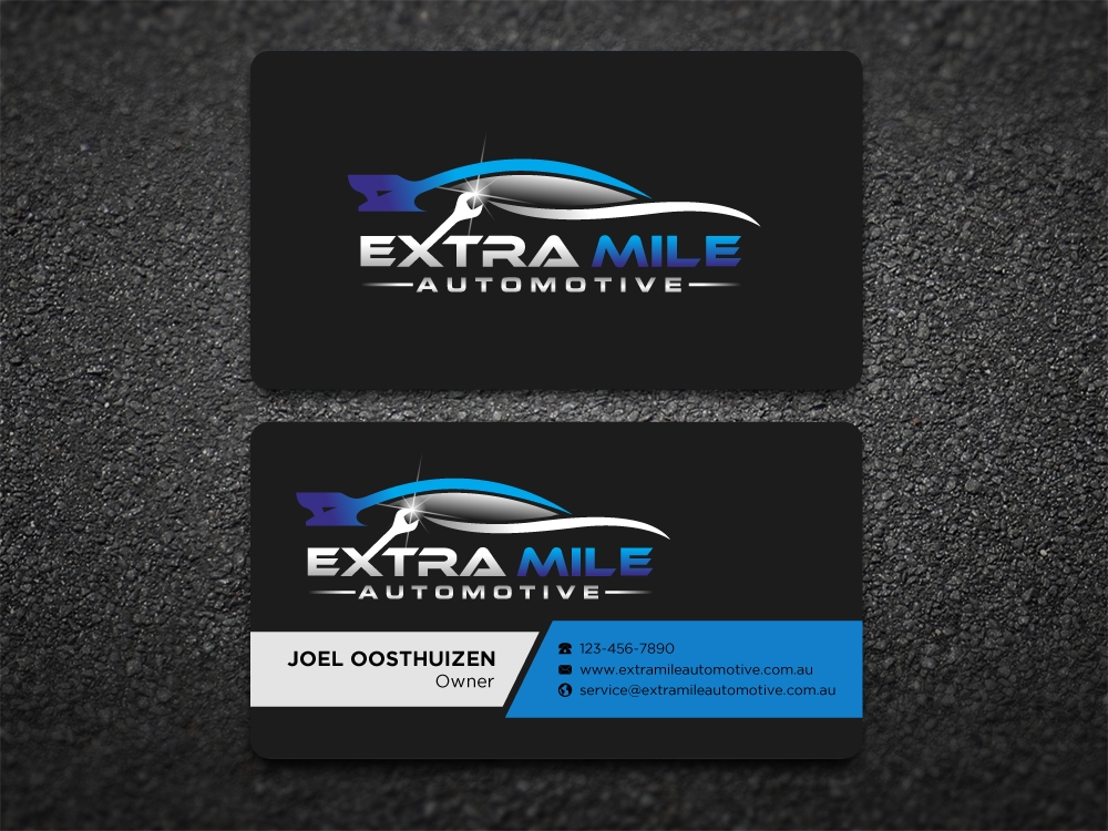 Extra Mile Automotive logo design by labo