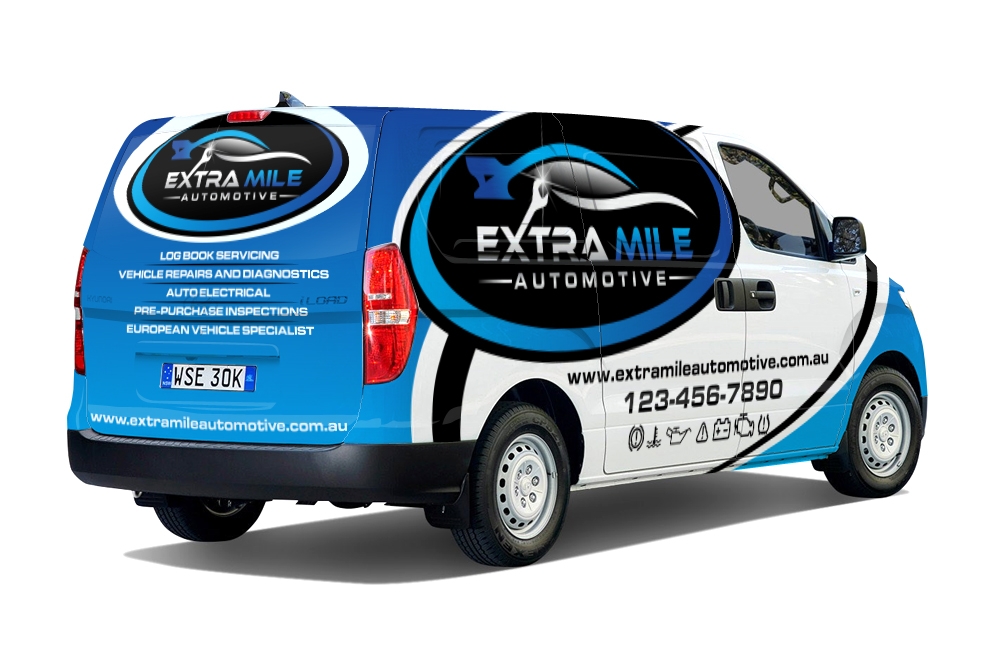 Extra Mile Automotive logo design by scriotx