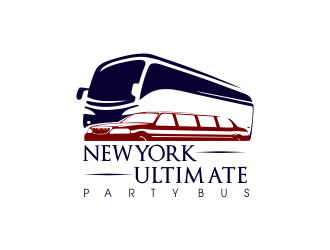 NEW YORK ULTIMATE PARTY BUS  logo design by JessicaLopes