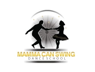 Mamma Can Swing-Dance School logo design by webmall