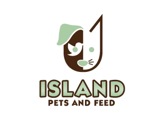 Island Pets and Feed, Inc. logo design by alxmihalcea