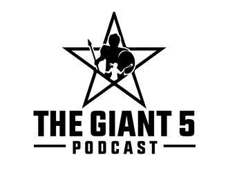 The Giant 5 Podcast logo design by megalogos