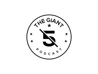 The Giant 5 Podcast logo design by kopipanas