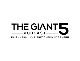 The Giant 5 Podcast logo design by MUNAROH
