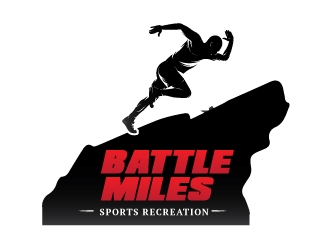 BATTLE MILES logo design by emberdezign