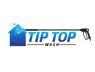 Tip Top Wash logo design by harshikagraphics